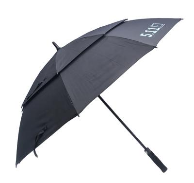 China Windproof High Quality Double Canopy Rain Golf Auto Open Oversized Large Umbrella With Double Canopy For Men for sale