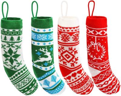 China Large Size Christamas Decoration Customized Cotton Festival Christmas Stockings Party Ornament For Kid for sale