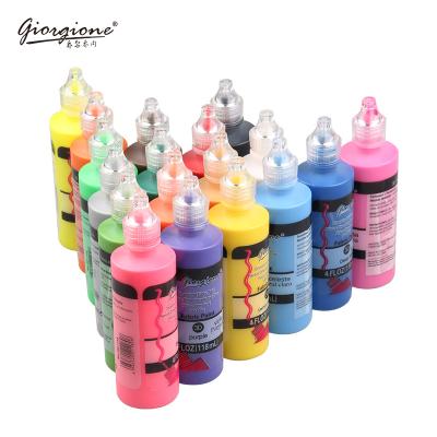 China 18 Colors Selection Professinal Giorgione 118ml for 18colors 3D Fabric Paint Set For Artist Painting for sale