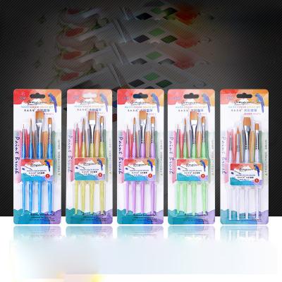 China Professional Painting Giorgione 4 Sets Nylon Wool Brush Gouache Water Color Oil Painting Brush Kids Painting Graffiti Beginners for sale