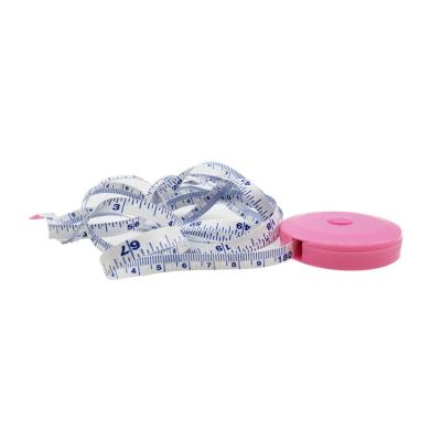 China Convenient Small Round Plastic Cloth Tape Measure Customized 1.8m Retractable Body Tape Measure Tape Measure for sale