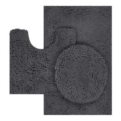 China Wholesale Viable 3 Piece Bath Mat Sets Memory Foam Bath Floor Mat Sets for sale