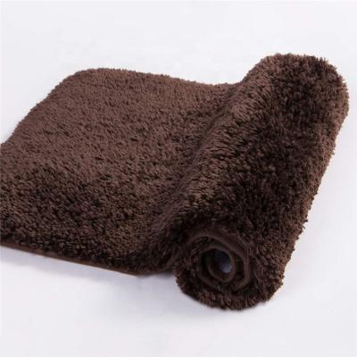 China Durable Anti Slip Water Absorption Microfiber Bath Mat For Bathroom Hotel Home Floor Covers Soft Water for sale