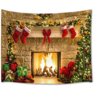 China Dormitory Wholesale Living Room Wall Hanging Factory Decor Christmas Tree Tapestry Home Wall Hanging for sale