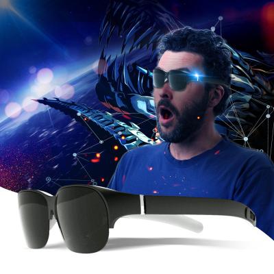 China Black Grey Portable Cinema Smart Fiber Metaverse 4K 3d VR AR Glasses Devices For Projector With Switch for sale