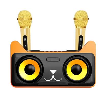 Chine 20w Hifi Power Portable Karaoke Speaker Double Chorus Dual Microphone Cartoon Gift à vendre