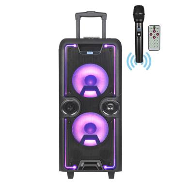 China Dual SubwooferRemote Control Speaker 10-inch Square Dance Karaoke Speaker Party Professional Audio zu verkaufen