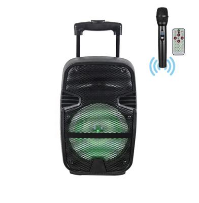 China Single 15 Inch Mobile Trolley Portable Speaker High-power Bluetooth Speaker Square Dance Plastic Audio Amplifiers for sale