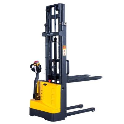 China 1.5 ton top sale manual stacker hydraulic automatic electric stacker for hotels with extendable forks in china for sale