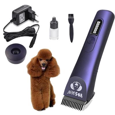 China Stocked Hair Gropoming Pets Radio Grooming Nail Body Big Blade Set Dog Hair Cutter Pet Clipper for sale