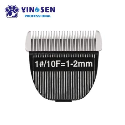 China YinSen OEM Logo 10F #1 0.12mm Blade Grooming Trimmer Viable Adjustable Ceramic Shaving Hair For Dog Pet Clipper Blade for sale