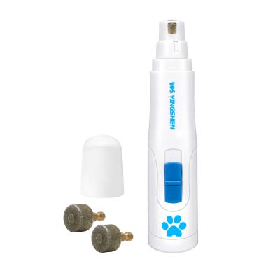 China Professional Stocked Maker Dog Nail Trimmer Pet Grinder Paw Cutout with Diamond Grinding Wheel USB Rechargeable OEM for sale