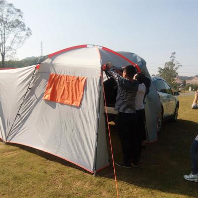 China 365x230x210CM fiberglass polyester and foldable fiberglass car tent for camping for sale