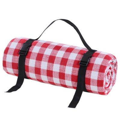 China Acrylic Fiber Outdoor Cloth Portable Picnic Mat Soft Outdoor Picnic Blanket Camping Beach Picnic Blanket Waterproof Mat for sale