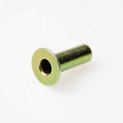 China Steel factory direct supply 10*38MM galvanized standard steel grommet brass hollow rivet for sale