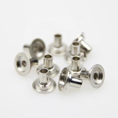 China Iron 5x6 5x7 5x8 Countersunk Iron Rivets Hollow Step Rivet For Santana Car Rub Plate for sale