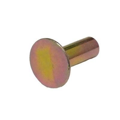 China Wholesale Custom Solid Brass Countersunk Rivet Round Head Bronze Half 11mm Flat Iron for sale