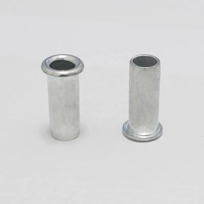 China Carbon Seel Tubular Metal Axle Sleeve Round Head Carbon Steel Spacer Pad Custom for sale