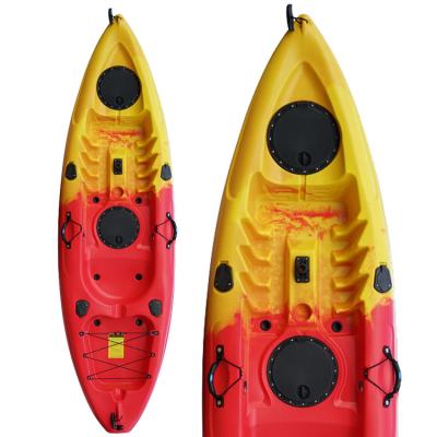 China Polyethylene 272CM Sunbourne Kayak LLDPE Rotomolded Plastic Kayak Single Fishing Kayak for sale