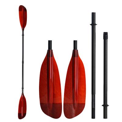 China Colored Printed Length 4-Piece Kajak Carbon Fiberglass Kayak Adjustable Paddle Lightweight Carbon/Fiberglass Kayak Paddle Lightweight OEM for sale