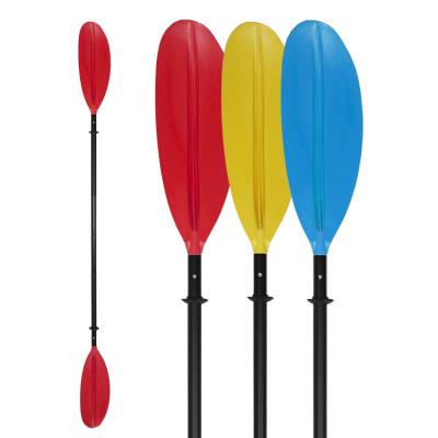 China Travel Friendly 4-Piece Kayak Paddle Customized Paddle Alu Plastic Shaft Fixed Length 210CM 220CM 230CM 240CM 250CM Aluminum 4-Piece Kayak Paddle for sale