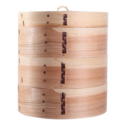 China Hot Selling Chinese Wooden Bamboo Dumpling Steamer Viable For Kitchen Utensils for sale