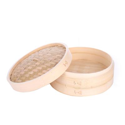 China Wholesale Restaurant High Quality Handmade Commercial Bamboo Kitchen Steamer Factory Stocked Bamboo Steamer Set For Food Cooking Basket for sale