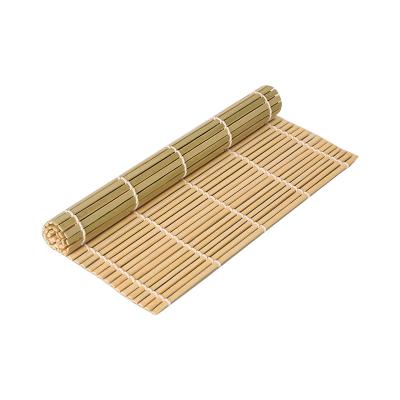 China 24Cm*24Cm Roll Mat Sushi Roll Rice Scoopsushi Maker Kitchen Instrument Sushi Roll Green Bamboo Curtain Stocked for sale