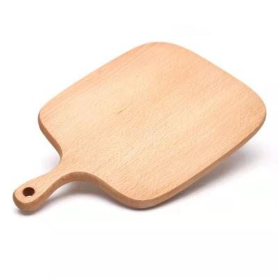 China Hot Selling Viable Factory Beech Wood Kitchen Utensil Cutting Board Wood Cutting Board With Handle for sale