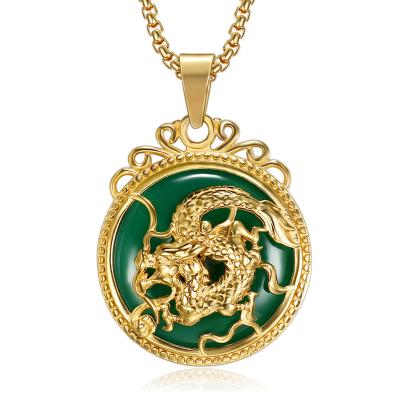 China Vintage Appropriate Prices Good Quality 18k Pendant Dragon Pendant Necklace for sale