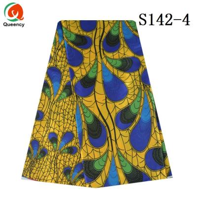 China Queency Wholesale Shrink-Resistant African Silk Satin Fabric By The Yard Make Dress Fabric for sale