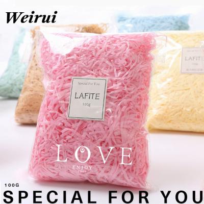 China Wholesale festival makers raffia shredded paper gift boxes filled with conventional silk paper DIY handmade corrugated paper silk for sale