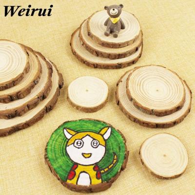 China Eco-Friendly Acrylic Painting Graffiti Chips Mini Toy Original Hand-painted Log Materials Decorative Photography Props DIY Handmade Materials for sale