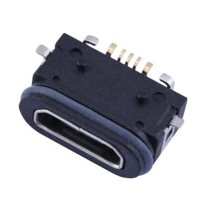 China 5pin Waterproof Connector, IP68 Connector, Charging Micro USB Jack Waterproof CQ-MUB-FSW Waterproof Connector zu verkaufen