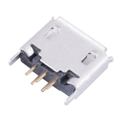 中国 Vertical PCB TYPE Mini Female AB 180 Degree Micro USB 5-Pin Connector 販売のため