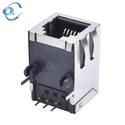 China Telephone Exchange Switch Module RJ11 RJ45 Single Port Central Office 6P6C Connector Jack zu verkaufen