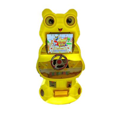 China Small Frog Car Racing Games Machines Kids Video Coin Operated Car Super Fast Kids Racing Car Game Machine for sale