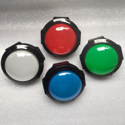 China 100mm Diameter PC Plastic Arcade Game Push Button Game Accessories Illuminated Arcade Game Machines for sale