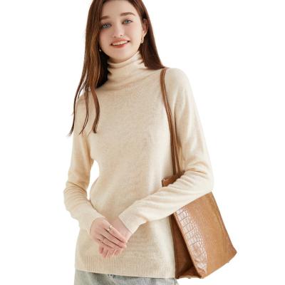 China Anti-wrinkle OEM ODM Women's Merino Wool Sweater Autumn Winter Long Sleeve Knitted Sweater Fashion Clothes for sale