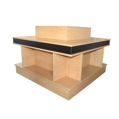 China 2020 Modern Popular Custom Modern High Quality Stylish Square Solid Wood Bookcase for sale