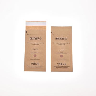 China Medical Device Manufacturers High Quality White And Brown Kraft Paper Pouch Self Seal Bag For Dry Heat for sale