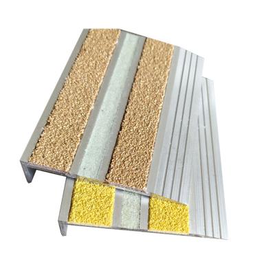 China Modern High Quality Staircase Accessories Metal Slip Aluminum Staircase Anti Sniffing Closed Staircase Edging for sale