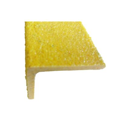 China Modern FRP GRP Stair Treads Fiberglass Stair Treads Sniffing With Yellow Carborundum For Outdoor for sale