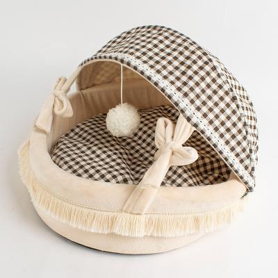 China Stocked 2021 Hot-selling Four Seasons Soft Nest Cat Cradle Universal Comfortable Pet Bed Luxury Nests Bed For Dog Cat for sale