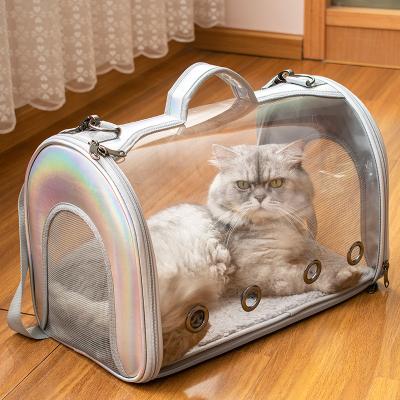 China Sustainable Transparent Breathable Portable Pet Capsule Backpack for sale