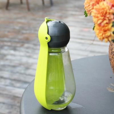 China Automatic Outdoor Portable Dog Water Bottle 400ml Collapsible Travel Water Bottle for sale