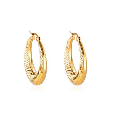 China Fashion All-match Hypoallergenic Round Earrings Fashion All Match Gold EA311901G Wedding Earrings for sale