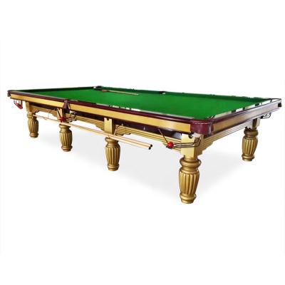 China International standard size leather pool table, 12ft top quality pool table slate pool table for sale