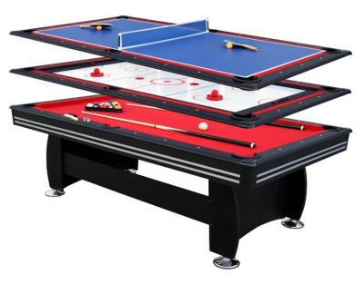 China Entertainment 7ft multi game 3in1 table pool table pool table ping pong air hockey for sale