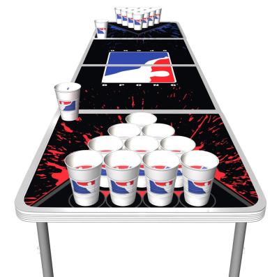 China Entainment Portable Folding 8 Foot Beer Pong Party Game Table for sale